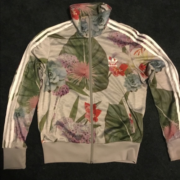 adidas botanical floral jacket